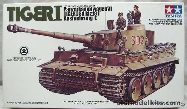 Tamiya 1/35 Panzerkampfwagen VI Tiger I Sd.Kfz. 181 - Ausfuhrung E Fruhe Production, 35216 plastic model kit